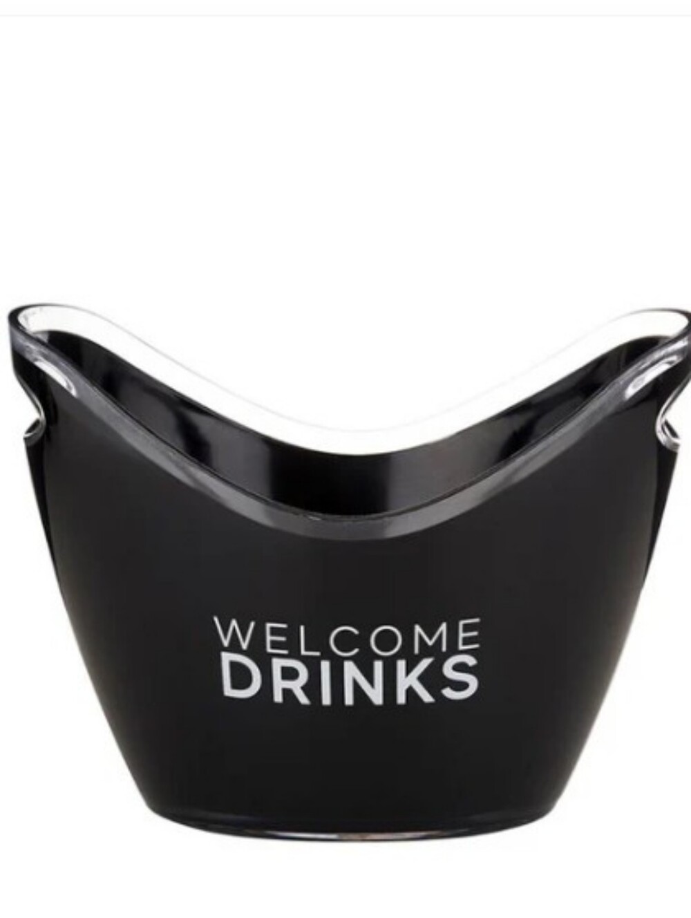 'Welcome Drinks' Beverage Ice Bucket (Black 🖤)